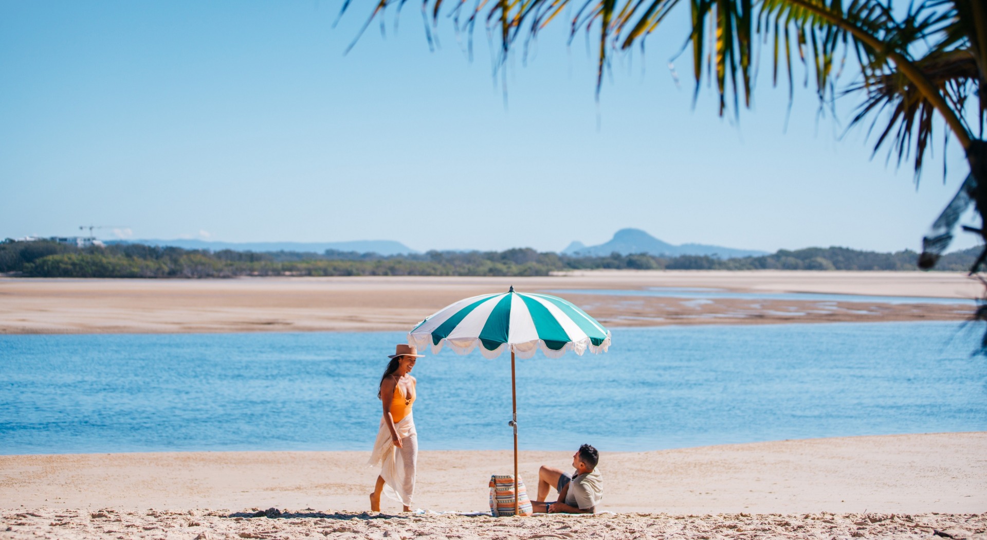 Family-friendly Cotton Tree Beach.