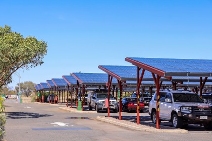 Cars at Alice Springs airport