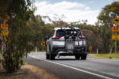 Real World Testing car on Australian road