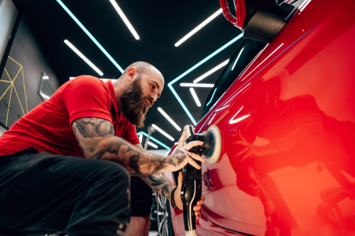Polishing Car